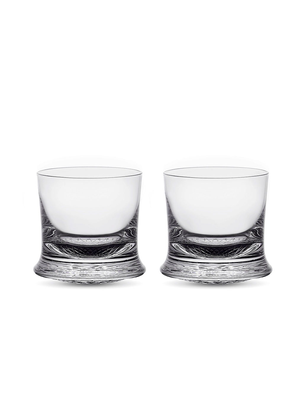 Crystal Whiskey Glasses Ripples Collection Mu16