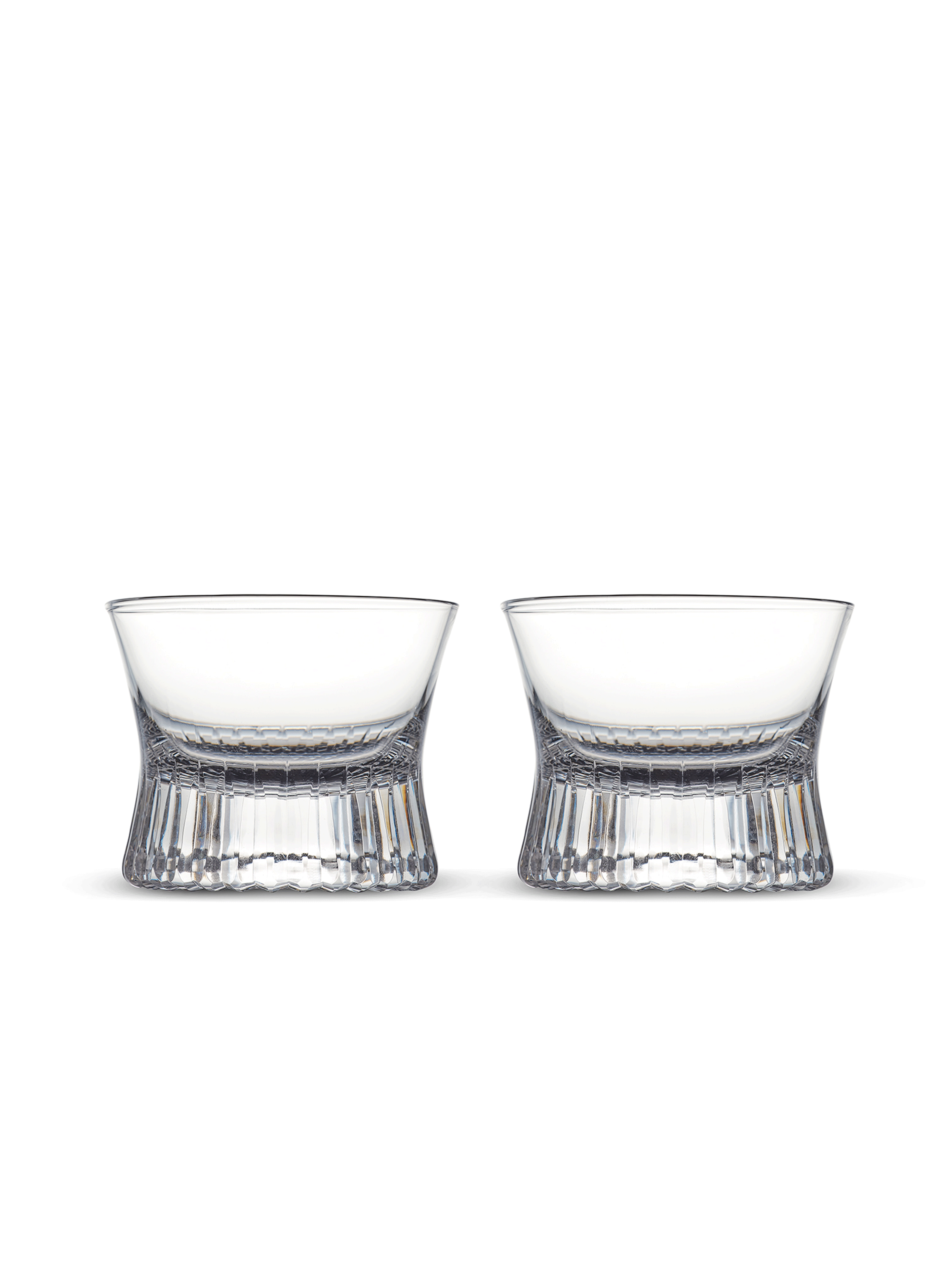 Mu16 Set of 2 Crystal Whisky Glasses,Old Fashioned Glasses,Cocktail Glasses,Spirit Glasses, Dazzle Collection