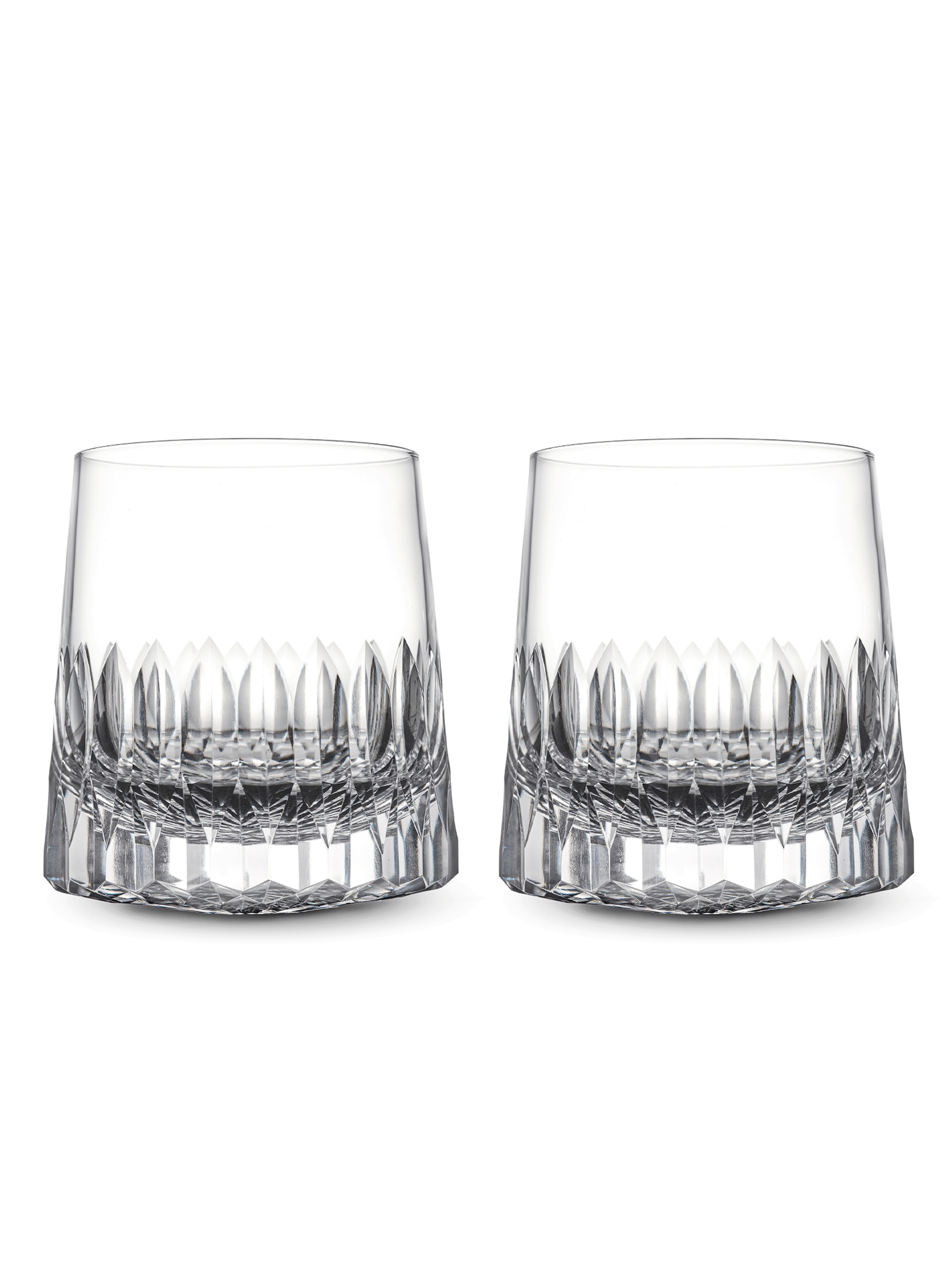 Mu16 Set of 2 Crystal Whisky Glasses,Old Fashioned Glasses,Cocktail Glasses,Spirit Glasses, Dazzle Collection