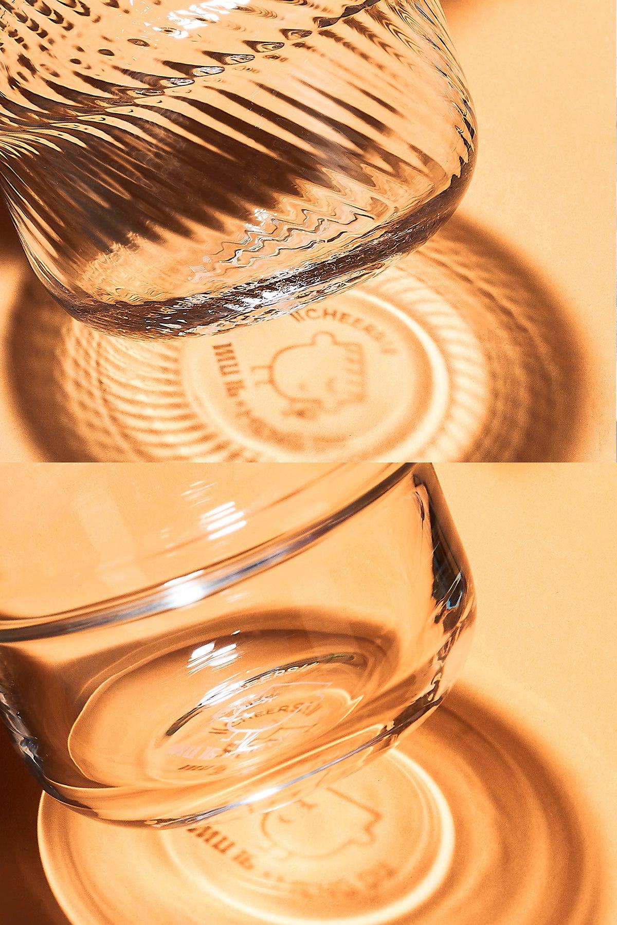 Mu16 Set of 2 Crystal Whisky Glasses,Old Fashioned Glasses,Cocktail Glasses,Spirit Glasses, Dazzle Collection